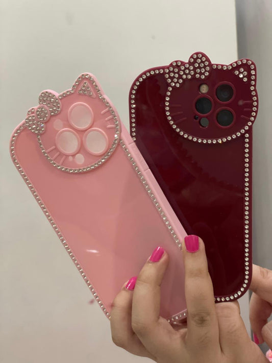 "✨ Purr-fect Style: Shiny Kitty Phone Case 🐱"