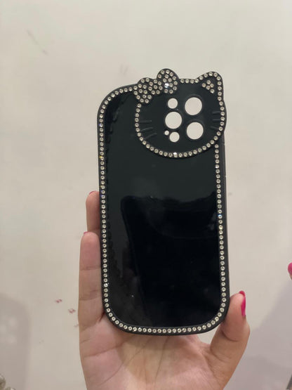 "✨ Purr-fect Style: Shiny Kitty Phone Case 🐱"